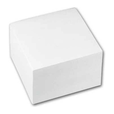 Bloček papírový lepený, špalíček, bílá, 9 x 9 x 5 cm (KS) – Zboží Dáma