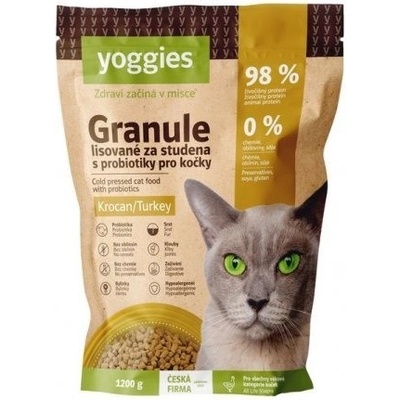 Yoggies s morčacím mäsom lisované za studena s probiotikami 1,2 kg