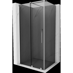 Mexen Velar плъзгаща се душ кабина 120 x 75 см, графит, хром - 871-120-075-41-01 (871-120-075-41-01)