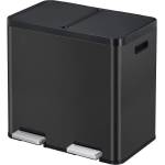 EKO-Europe Кош за разделно събиране на отпадъци EKO ESSENTIAL с 2 педала (2 х 22 л) - черен (EKO 912544 - Black)