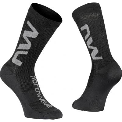 Northwave Мъжки чорапи за колоездене Northwave Extreme Air Sock Cycling socks - Black / Grey - размер 44-47 (EU) (201-7325-0414)