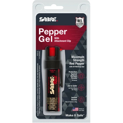 Sabre Red Obranný sprej Civilian s klipem gel Černá