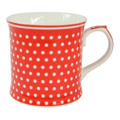 Isabelle Rose Porcelánový hrnek s tečkami červený 380 ml