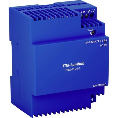 TDK-Lambda DRL100-24-1 síťový zdroj na DIN lištu 24 V 3.67 A 100.8 W Obsah 1 ks