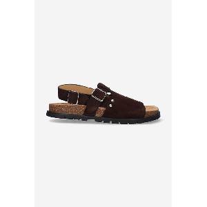 APC A. P. C. Велурени сандали Sandales Noe (PXBAH.F51056)