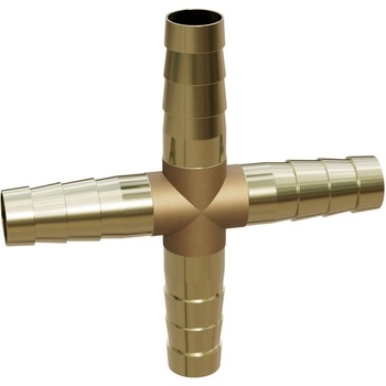 Mexen BRASS четворник за маркуч X месингов 10 x 10 x 10 x 10 mm - W97432-10101010 (W97432-10101010)