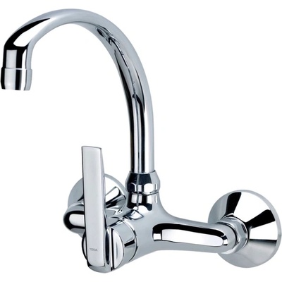 Strohm Teka Inca ЗА СТЕНА Кухненски смесител, въртящ се чучур, хром (Б.573.1.ХР)