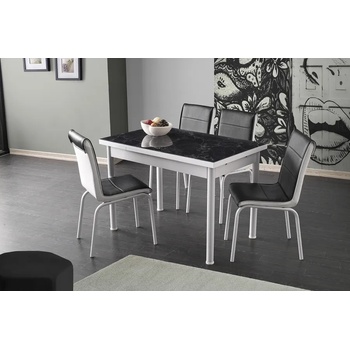 Image 1 of Dianid Комплект маса Buyuyen 1257 + 4 стола Pedli 2957