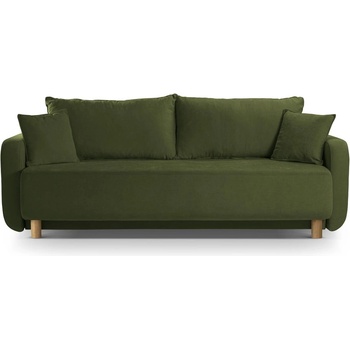 Micadoni Зелен разтегателен диван с място за съхранение 231 cm Elen - Micadoni (MIC_3SF2_211_F1_ELEN3)