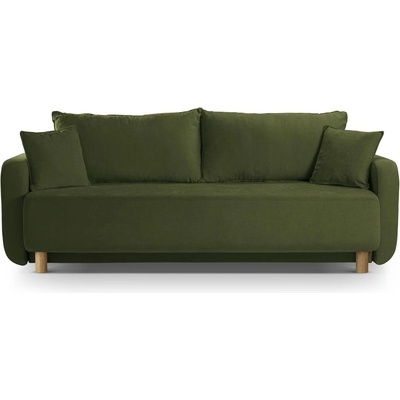 Micadoni Зелен разтегателен диван с място за съхранение 231 cm Elen - Micadoni (MIC_3SF2_211_F1_ELEN3)