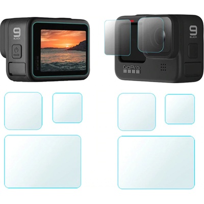 ROLLIN Temperované ochranné sklo Hero 9 / 10 / 11 / 12 black - 2 set ( Tempered Glass Lens ) GO_7159 – Zboží Živě