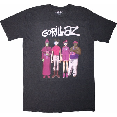 Gorillaz tričko Cracker Island Standing Group Black