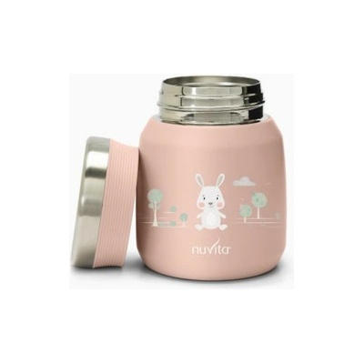 Nuvita termoska na jedlo zajíc pink 300 ml