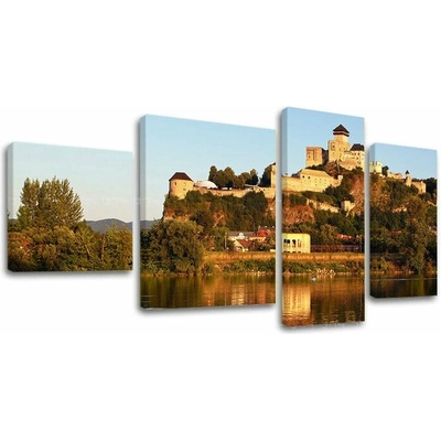 Obraz na plátně 4 díly SLOVENSKO - 90x50 cm