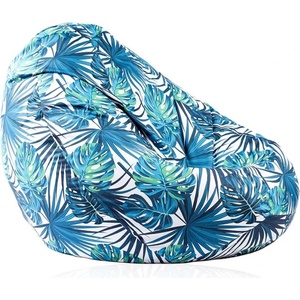 Pufrelax Калъф за пуф круша, 520л. , Nirvana Gigant - Tropical Leaves, (Не съдържа пълнеж), водоустойчив, принт (COVER_PUF-G-NGG-TEXP-TRO)