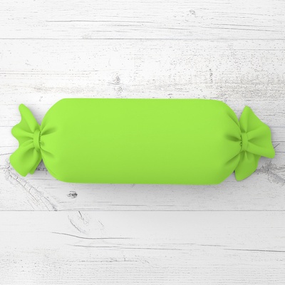 Biante Vankúš valec bonbon Rongo RG-041 Žiarivý zelený 15x40