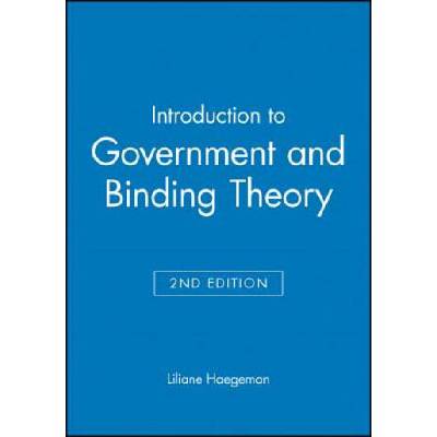 Introduction to Government and Binding Theory 2e | Liliane Haegeman