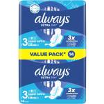 Always Ultra Day Night крилата санитарна салфетка 14pcs (10FC010188)