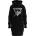Guess Памучна спортна рокля в черно с контрастно лого Guess Icon