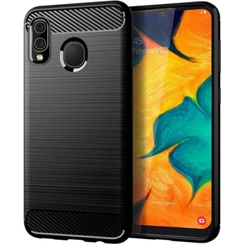 Samsung Anti Shock гръб Carbon за Samsung A205 Galaxy A20, Черен (3236)