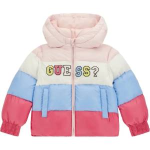 GUESS Спортно есенно яке за мини момиче в 4 ярки цвята и контрастен надпис Guess