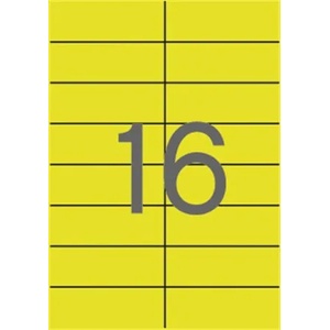 APLI Етикет, 105x37 mm, цветен, APLI, жълт, 320 етикета в опаковка 01595 (01595)