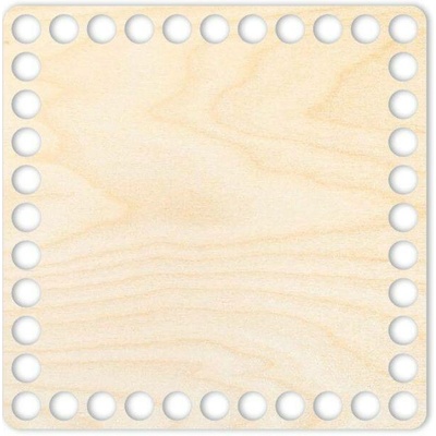Woody Crafts Dno/víko pro JUMBO příze - čtverec 20x20 cm, přírodní