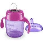 Philips AVENT Чаша за лесен преход с дръжки 6м+, 200 мл, ЛИЛАВА (00A.0488.003)