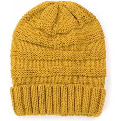 Smurf beanie pletená čiapka horčicová