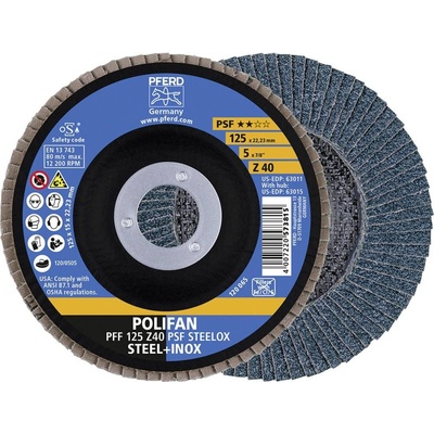 Pferd Vejárovitý brúsny kotúč 125 x 22.23 mm 67664125 10 ks