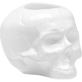 Kosta Boda Свещник за чаена свещ Still Life череп 11, 5 см бял (7062200)