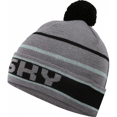 Husky Pánska merino čiapka Meralp grey