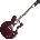 Epiphone Noel Gallagher Riviera Dark Wine Red Джаз китара