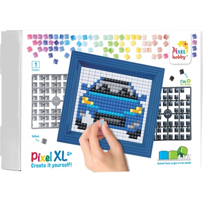 Pixelhobby Креативен комплект с рамка и пиксели Pixelhobby - XL, Кола (12096)