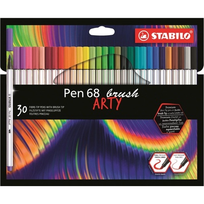 Stabilo Pen 68 brush Arty30 ks sada v plechu – Sleviste.cz