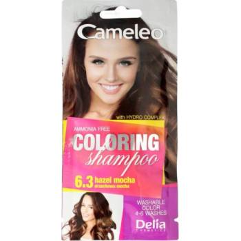 Delia Cosmetics Cameleo Coloring Shampoo tónovací šampon na vlasy odstín 6.3 Hazel Mocha 40 ml