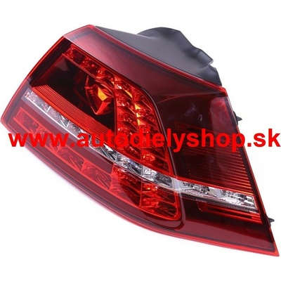 VW GOLF VII 2012- Zadné svetlo, pravé - vonkajšie /DEPO-LAMP/- GTI/GTD