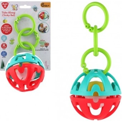 Teddies Chrastítko Koule Přívěsek na kočárek 22 cm