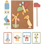Tooky Toy Дървена игра с чукче Tooky Toy TH155N, 4+