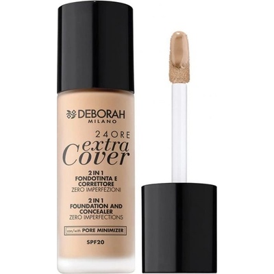 Deborah Milano vysoko krycí make-up 24ore Extra Cover 00 Ivory 30 ml