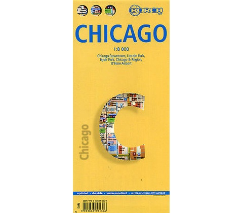 Chicago 1:8t mapa Borch