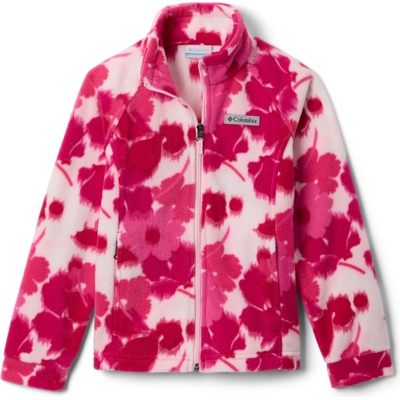 Columbia Детско поларено яке Columbia Kid's Benton Springs II Printed Fleece Fleece jacket - Pink Ice Ikatbloom - размер XS (703-6864-0112)
