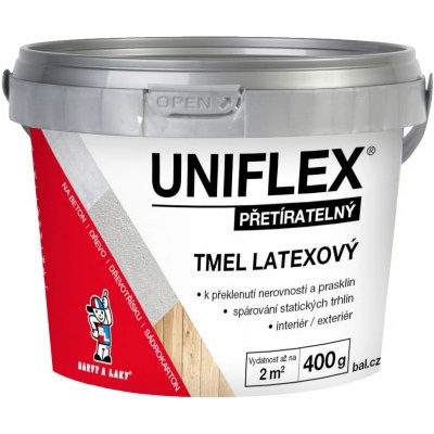 BARVY A LAKY HOSTIVAŘ Uniflex, latexový tmel, 400g