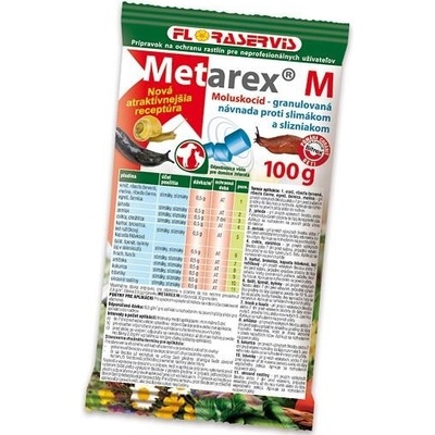 Floraservis METAREX granulovaná návnada proti slimákom 100 g