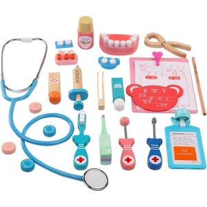 Smart Baby Дървен комплект Smart Baby - Медицински принадлежности (ACT58) - baby