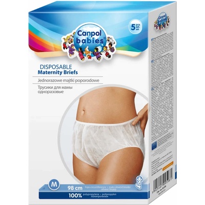 Canpol babies Maternity Briefs popôrodné nohavičky L 5 ks