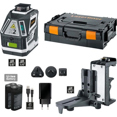 Laserliner Линеен лазерен нивелир със стойка Laserliner X2-Laser Pro, 031.550L - до 60 m (031.550L)