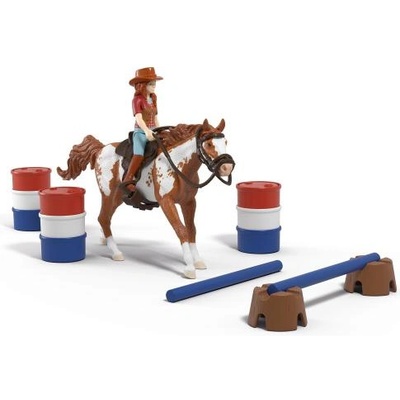 Schleich Хана с кон и препятствия - западно приключение (42775)