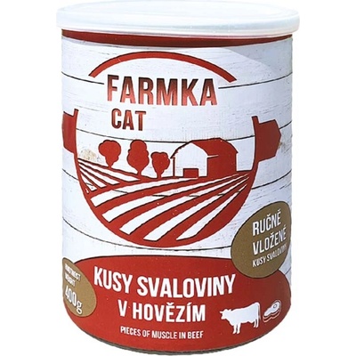 Sokol Falco FARMKA CAT kusy svaloviny v hovädzom 400 g