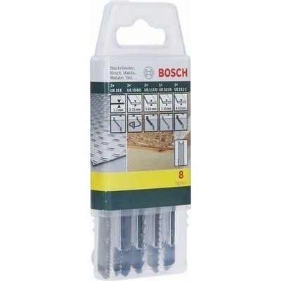 Bosch Set 8 ks pilových listů na dřevo / kov / plasty, "U" stopka 2607019459 – Zboží Mobilmania